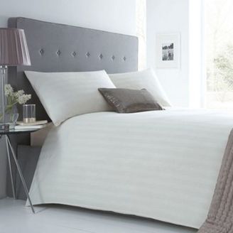 J by Jasper Conran Cream 'Sateen Stripe' bed linen