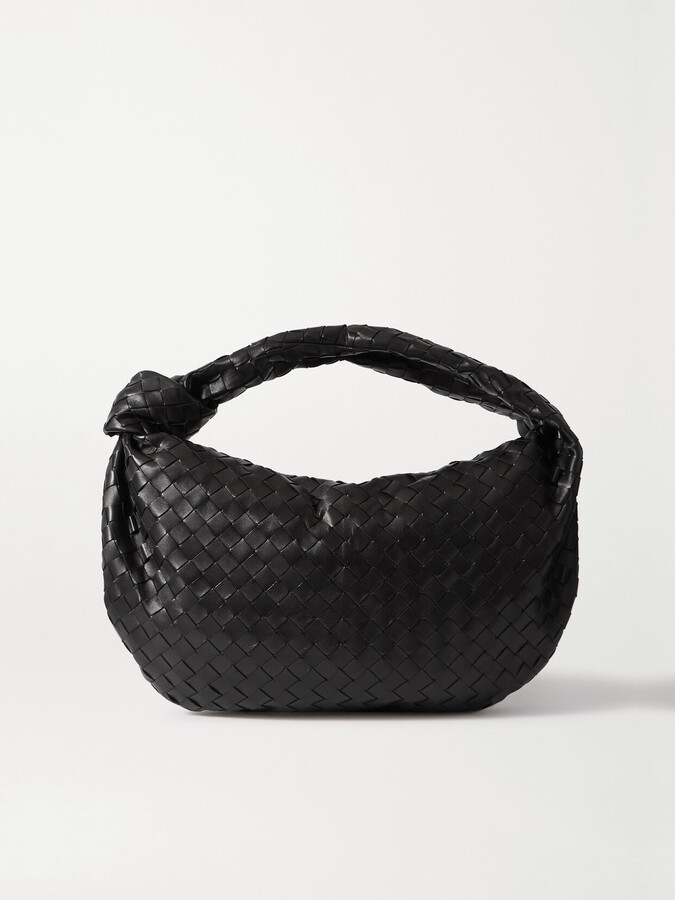 Bottega Veneta Jodie Small Intrecciato Leather Tote - Black