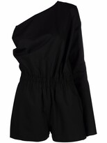 Thumbnail for your product : Rick Owens Asymmetric One-Shoulder Playsuit