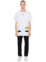 Thumbnail for your product : Off-White Spray Stripes Cotton Jersey T-Shirt