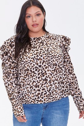 leopard print tops forever 21