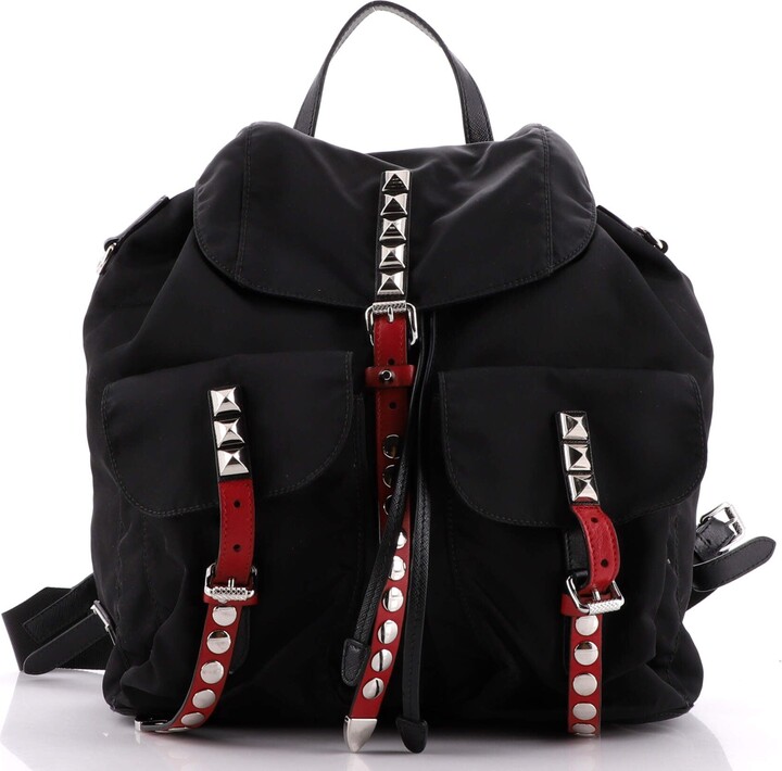 Prada leather backpack 