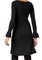 Thumbnail for your product : Hallhuber Knit Dress With Flounce Sleeves