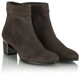 Thumbnail for your product : Daniel Enthusiasm Taupe Suede Metal Trim Heeled Ankle Boot