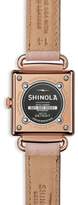 Thumbnail for your product : Shinola The Cass PVD Rose Gold & Leather Strap Watch