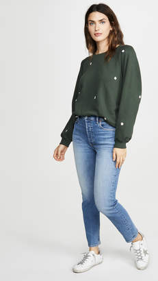 The Great Bubble Sweatshirt with Wildflower Embroidery