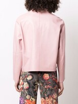 Thumbnail for your product : Desa 1972 Belted Reversible Leather Jacket