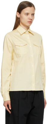 Lemaire Yellow Satin 2 Pocket Shirt