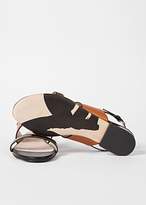 Thumbnail for your product : Paul Smith Women's Tan And Black Leather 'Cleo' Sandals