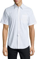 Thumbnail for your product : Alexander Wang Contrast-Stitch Short-Sleeve Shirt, White