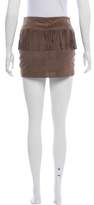 Thumbnail for your product : The Kooples Fringed Suede Skirt w/ Tags