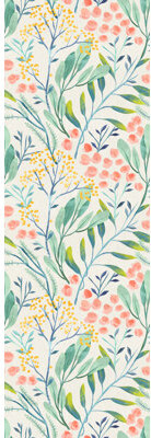 Bay Isle Home Willis Removable Watercolor Wild Flowers 8.33' L x 100\