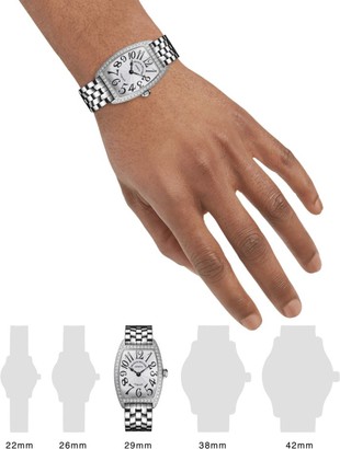 Franck Muller Cintree Curvex White Gold & Diamond Bracelet Watch