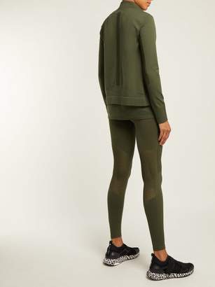 Calvin Klein Performance - Seamless Zip Through Performance Jacket - Womens - Khaki Print
