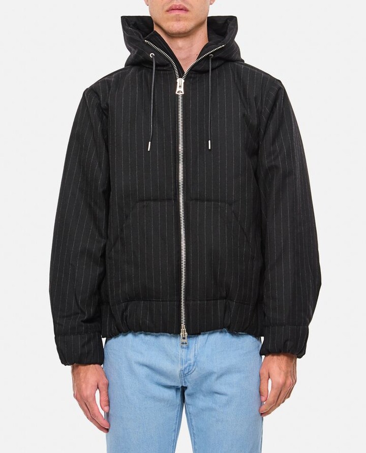 パーカー・フーディ Sacai Chalk Stripe Hoodie sacai-001-BLACK-Chalk-Stripe-