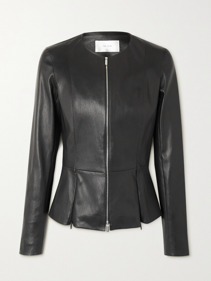 black peplum jacket uk