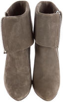 Thumbnail for your product : Jean-Michel Cazabat Suede Fold-Over Ankle Boots