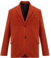 Thumbnail for your product : Raey Single-breasted Cotton-blend Corduroy Blazer - Dark Orange