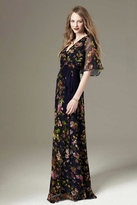 Thumbnail for your product : Paper Crown Eliot Maxi Dress in Navy Garden Bloom
