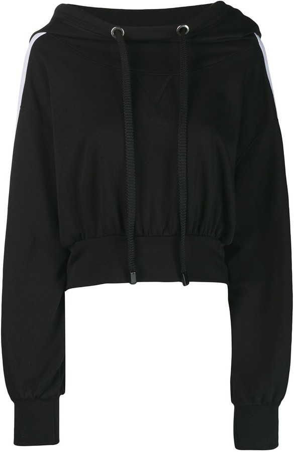 oversized crop top hoodie