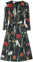 Thumbnail for your product : Oscar de la Renta Floral jacquard cotton-blend dress