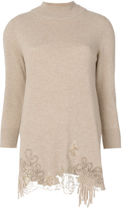 Blumarine embroidered detail sweater