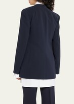 Thumbnail for your product : Lafayette 148 New York V-Neck Hook-Front Blazer