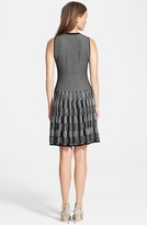 Thumbnail for your product : Lela Rose Reversible Plaid Knit Dress