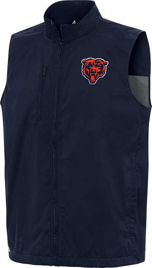 Men's Antigua Navy Chicago Bears Brisk Full-Zip Vest