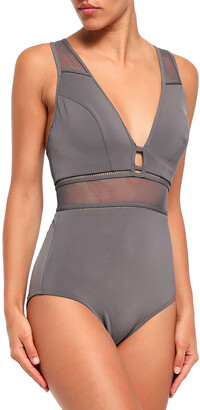 Jets Aspire Mesh-trimmed Swimsuit