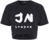 Thumbnail for your product : Jane Norman Cropped Slogan T-Shirt