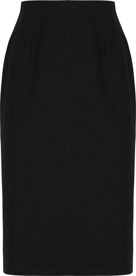Eileen Fisher Black High-waisted Pencil Skirt