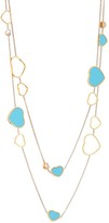 Thumbnail for your product : Chopard Happy Hearts 18K Rose Gold, Turquoise & Diamond 2-Strand Charm Necklace