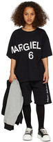 Thumbnail for your product : MM6 MAISON MARGIELA Kids Black Arm Logo T-Shirt