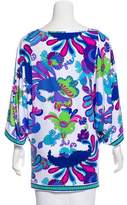 Thumbnail for your product : Trina Turk Printed Short Sleeve Blouse