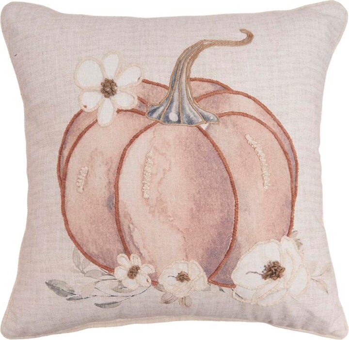 C&F Home Autumn Fields Pumpkin Cotton Blend Thanksgiving Accent Throw Pillow 18\