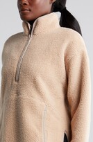 Thumbnail for your product : Zella Faux Shearling Half Zip Jacket