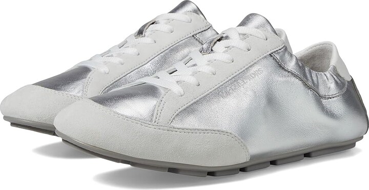 MICHAEL Michael Kors Susie Trainer Women's Shoes Silver : 5.5 M, Leather