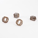 Thumbnail for your product : Saro Lifestyle Metal Design Napkin Ring, Set of 4