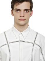 Thumbnail for your product : Givenchy Columbian Fit Zip Cotton Poplin Shirt