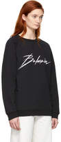 Thumbnail for your product : Balmain Black Signature Logo Sweatshirt