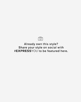 Thumbnail for your product : Express Asymmetrical Zip Ribbed Faux Fur Sweatshirt