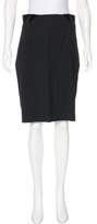Thumbnail for your product : Zac Posen Wool Velvet-Trimmed Skirt