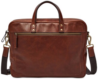 Fossil Men's Haskell Leather Briefcase