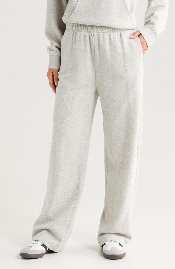 Zella Cloud Fleece Straight Leg Sweatpants
