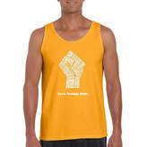 Thumbnail for your product : LOS ANGELES POP ART Los Angeles Pop Art Love Trumps Hate Fist Tank Top Big and Tall