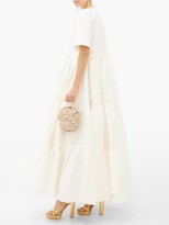 Thumbnail for your product : Maison Rabih Kayrouz Asymmetric-pleat Faille Gown - Ivory