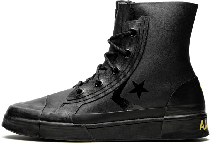 size 3 black leather converse