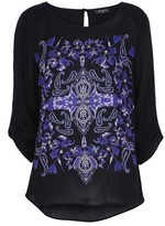 Thumbnail for your product : Jeanswest 'Abina' 3/4 Sleeve Print Top