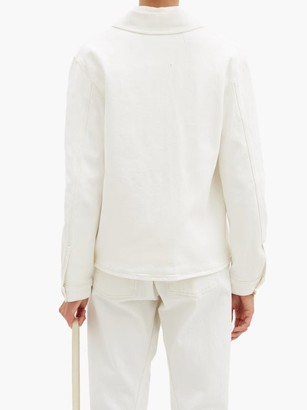 SSŌNE Ssone - Craft Organic Cotton-blend Denim Jacket - Ivory